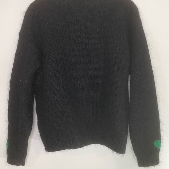 Northern Isles Black Wool Mistletoe Sweater‎ - Picture 6 of 6